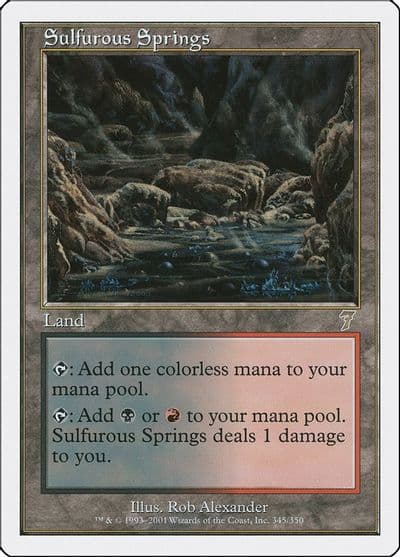 Sulfurous Springs 7th Edition Magic card