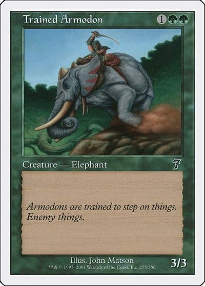 Trained Armodon 7th Edition Magic card