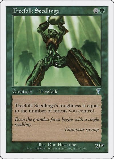Treefolk Seedlings 7th Edition Magic card