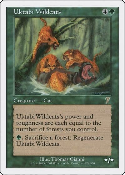 Uktabi Wildcats 7th Edition Magic card
