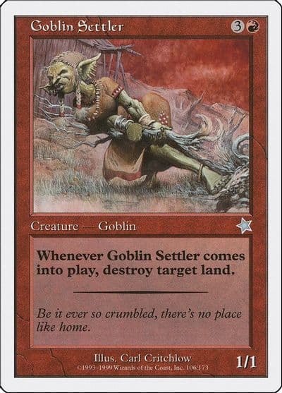 Goblin Settler Starter 1999 Magic card