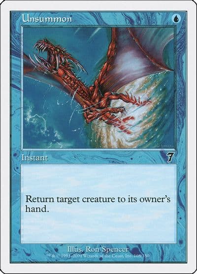 Unsummon 7th Edition Magic card