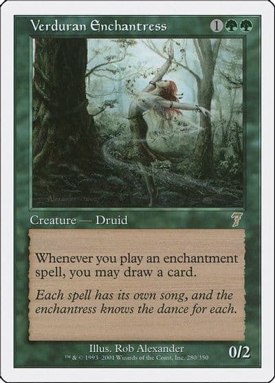 Verduran Enchantress 7th Edition Magic card