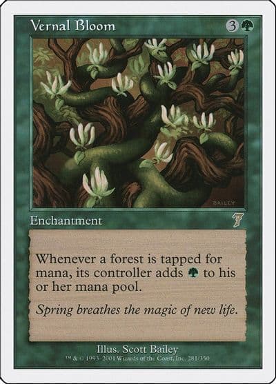 Vernal Bloom 7th Edition Magic card