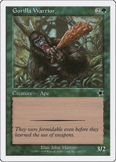 Gorilla Warrior Starter 1999 Magic card