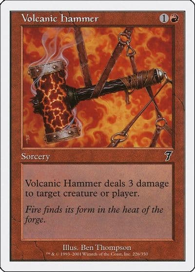 Volcanic Hammer 7th Edition Magic card