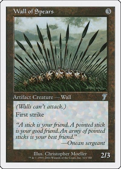 Wall of Spears 7th Edition Magic card