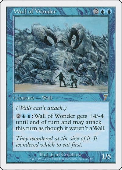 Wall of Wonder 7th Edition Magic card