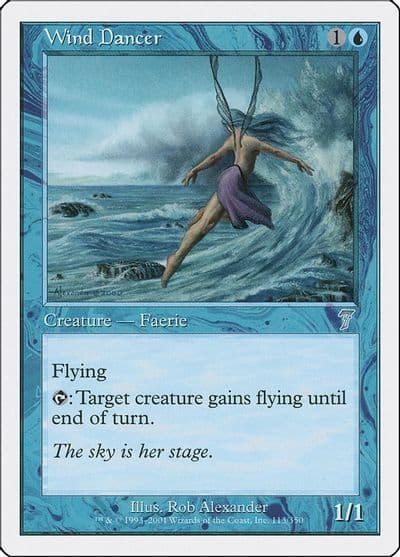 Wind Dancer 7th Edition Magic card