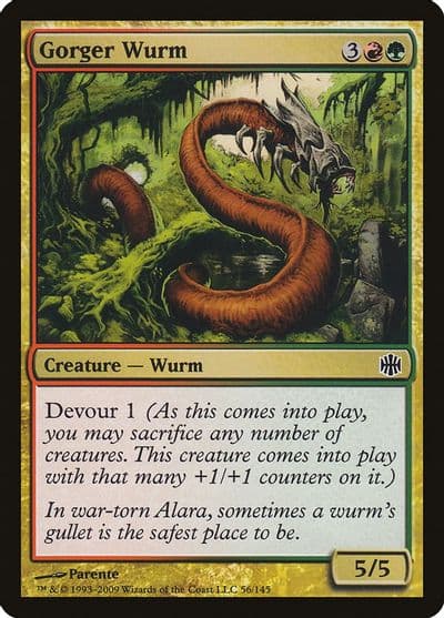 Gorger Wurm Alara Reborn Magic card