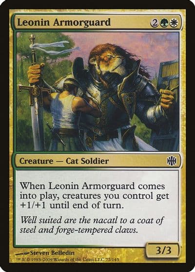 Leonin Armorguard Alara Reborn Magic card