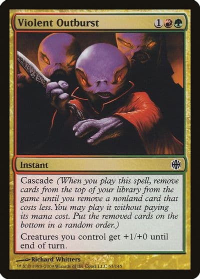 Violent Outburst Alara Reborn Magic card