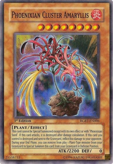 Phoenixian Cluster Amaryllis Raging Battle Yu-Gi-Oh! card