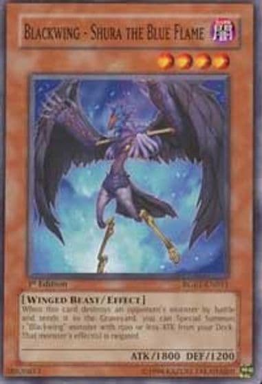 Blackwing Shura the Blue Flame Raging Battle Yu-Gi-Oh! card
