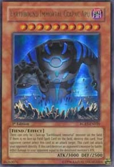 Earthbound Immortal Ccapac Apu Raging Battle Yu-Gi-Oh! card
