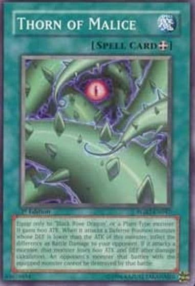 Thorn of Malice Raging Battle Yu-Gi-Oh! card