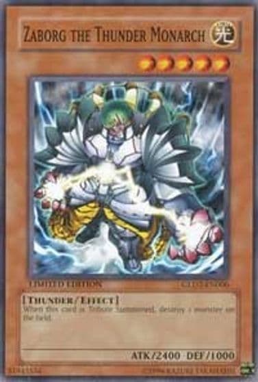 Zaborg the Thunder Monarch Gold Series 2009 Yu-Gi-Oh! card