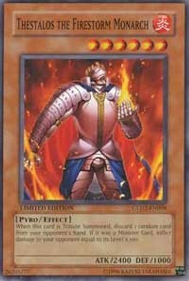 Thestalos the Firestorm Monarch Gold Series 2009 Yu-Gi-Oh! card
