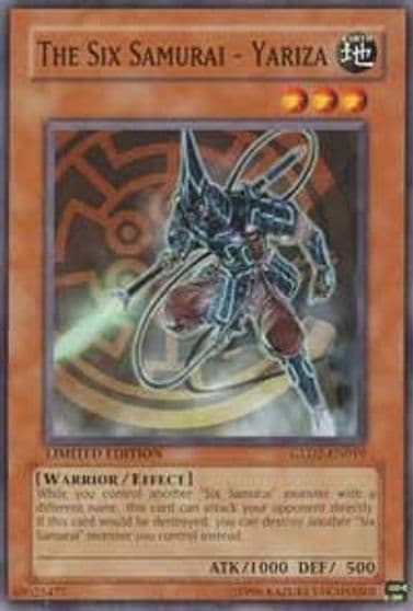 The Six Samurai Yariza Gold Series 2009 Yu-Gi-Oh! card
