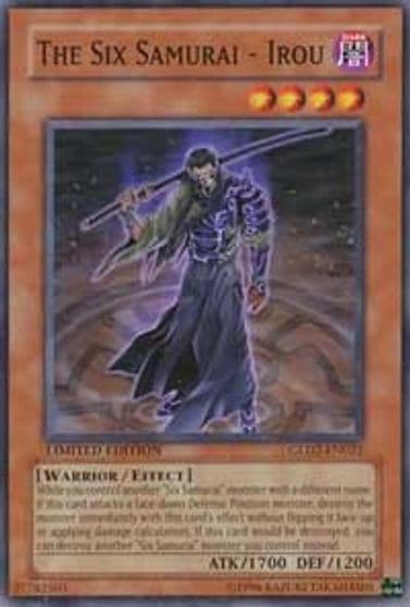 The Six Samurai Irou Gold Series 2009 Yu-Gi-Oh! card