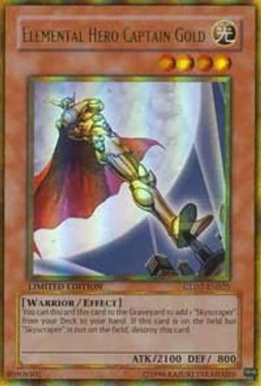 Elemental Hero Captain Gold Gold Series 2009 Yu-Gi-Oh! card