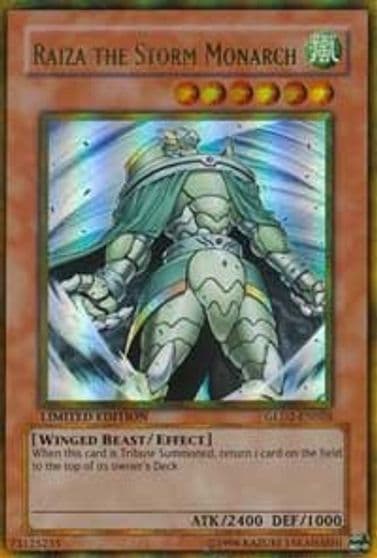 Raiza the Storm Monarch Gold Series 2009 Yu-Gi-Oh! card
