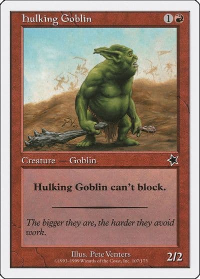 Hulking Goblin Starter 1999 Magic card