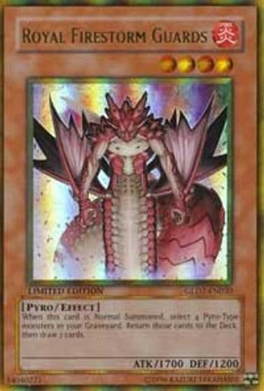 Royal Firestorm Guards Gold Series 2009 Yu-Gi-Oh! card