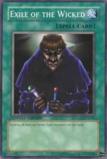 Exile of the Wicked Gold Series 2009 Yu-Gi-Oh! card