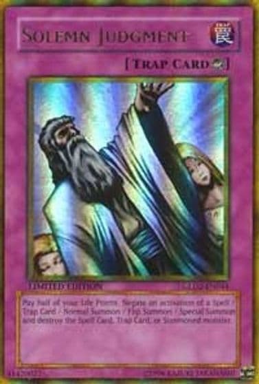 Solemn Judgment Gold Series 2009 Yu-Gi-Oh! card
