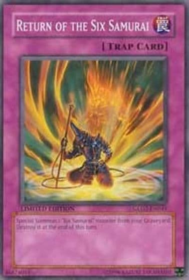 Return of the Six Samurai Gold Series 2009 Yu-Gi-Oh! card