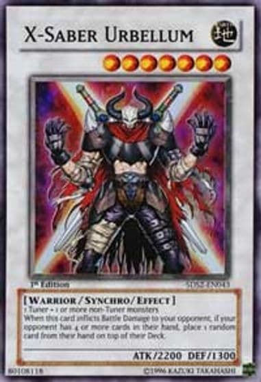 X Saber Urbellum 5D's Starter Deck 2009 Yu-Gi-Oh! card