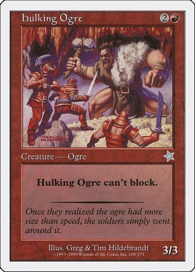 Hulking Ogre Starter 1999 Magic card