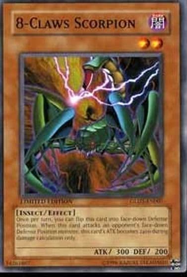 8 Claws Scorpion Gold Series 2008 Yu-Gi-Oh! card