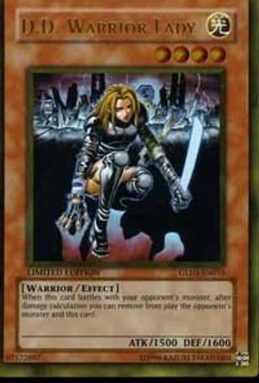 DD Warrior Lady Gold Series 2008 Yu-Gi-Oh! card