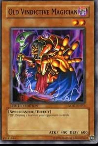 Old Vindictive Magician Gold Series 2008 Yu-Gi-Oh! card