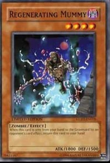 Regenerating Mummy Gold Series 2008 Yu-Gi-Oh! card