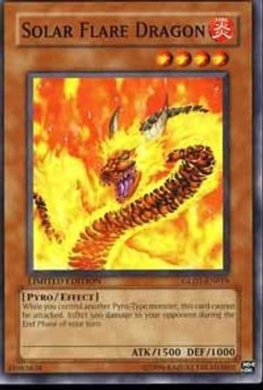 Solar Flare Dragon Gold Series 2008 Yu-Gi-Oh! card