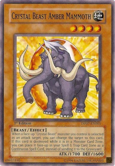 Crystal Beast Amber Mammoth Duelist Pack 7: Jesse Anderson Yu-Gi-Oh! card