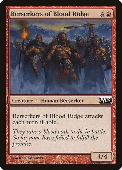 Berserkers of Blood Ridge Magic 2010 (M10) Magic card