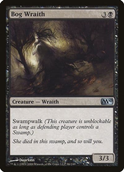 Bog Wraith Magic 2010 (M10) Magic card