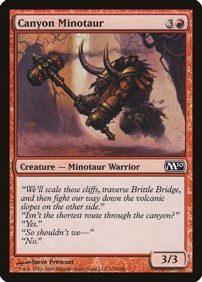 Canyon Minotaur Magic 2010 (M10) Magic card