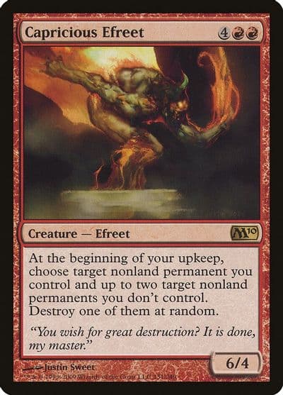 Capricious Efreet Magic 2010 (M10) Magic card