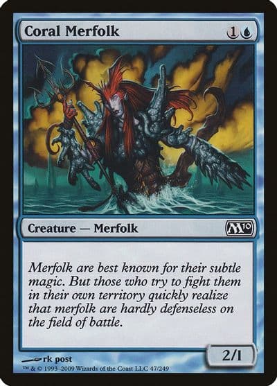 Coral Merfolk Magic 2010 (M10) Magic card