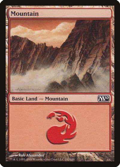 Mountain 242 Magic 2010 (M10) Magic card