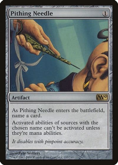 Pithing Needle Magic 2010 (M10) Magic card
