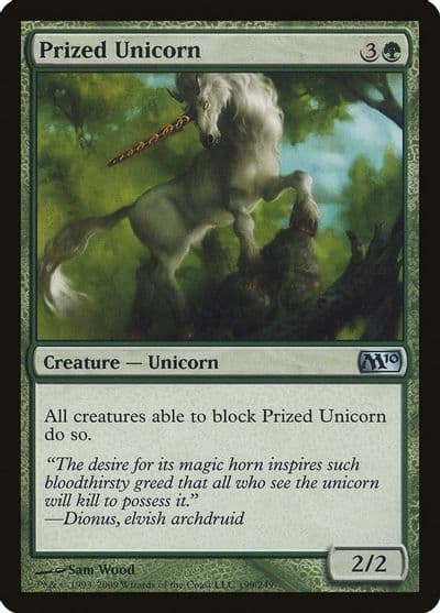 Prized Unicorn Magic 2010 (M10) Magic card