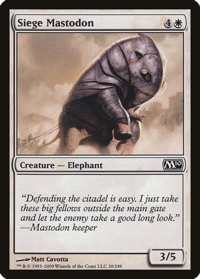 Siege Mastodon Magic 2010 (M10) Magic card