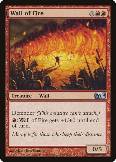 Wall of Fire Magic 2010 (M10) Magic card