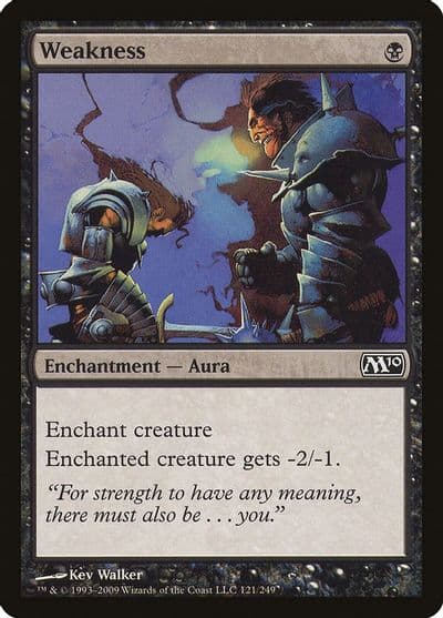 Weakness Magic 2010 (M10) Magic card
